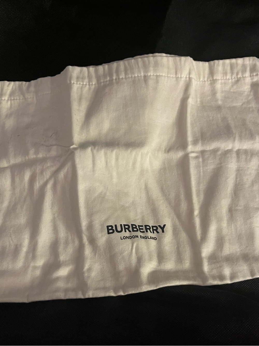 Burberry White Kids Bottoms Storage Pouch with Logo